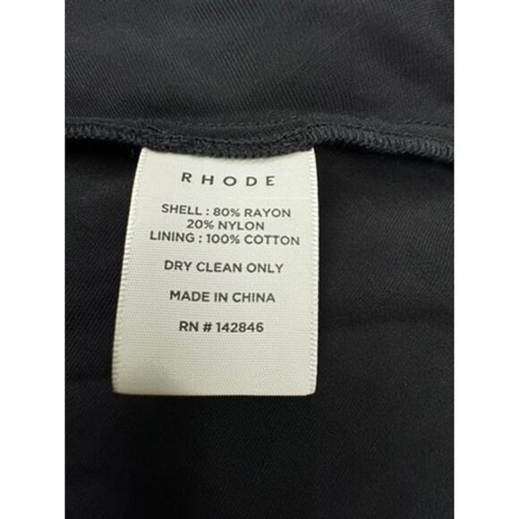 NWT!! RHODE‎ "LAINEY" DRESS ,Black,Goth,Halloween, Velvet, Wrap, - Picture 8 of 16